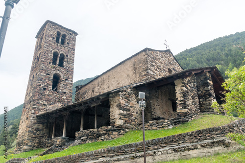 Sant Joan de Caselles church located in Canillo, Andorra. photo
