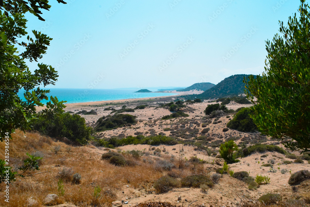 Beautiful mediterranean waves sea, Cyprus