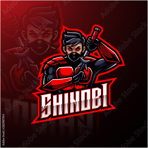 Shinobi sport mascot logo design