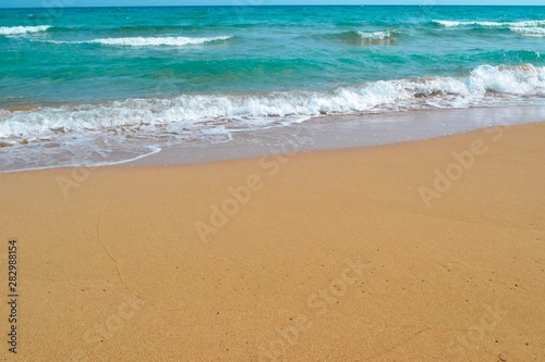 Beautiful mediterranean waves sea, Cyprus