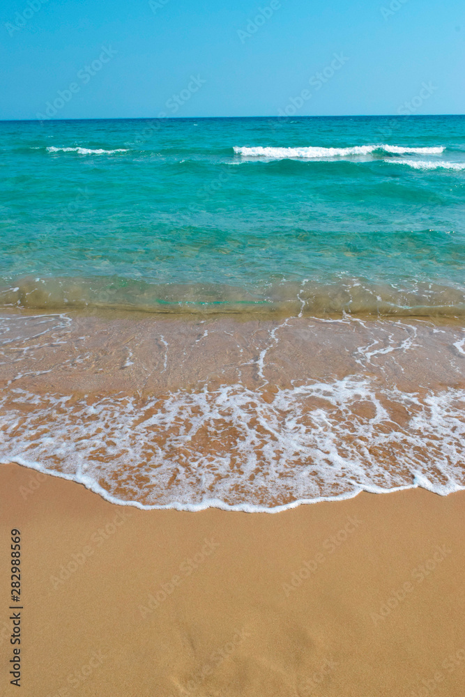 Obraz premium Beautiful mediterranean waves sea, Cyprus