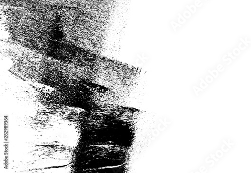 Black and white hand painted background texture with grunge brush strokes