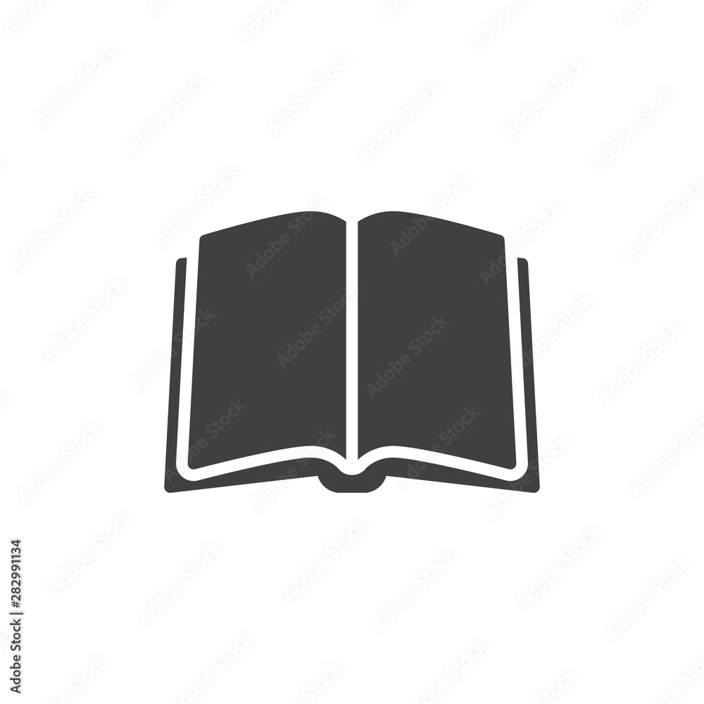 Book vector icon. filled flat sign for mobile concept and web design. Open book pages glyph icon. Knowledge symbol, logo illustration. Vector graphics Book vector icon. filled flat sign for mobile concept and web design. Open book pages glyph icon. Knowledge symbol, logo illustration. Vector graphics