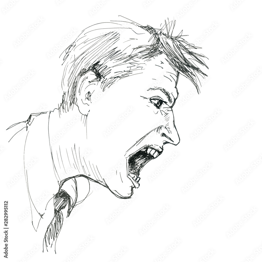 Screaming Drawing