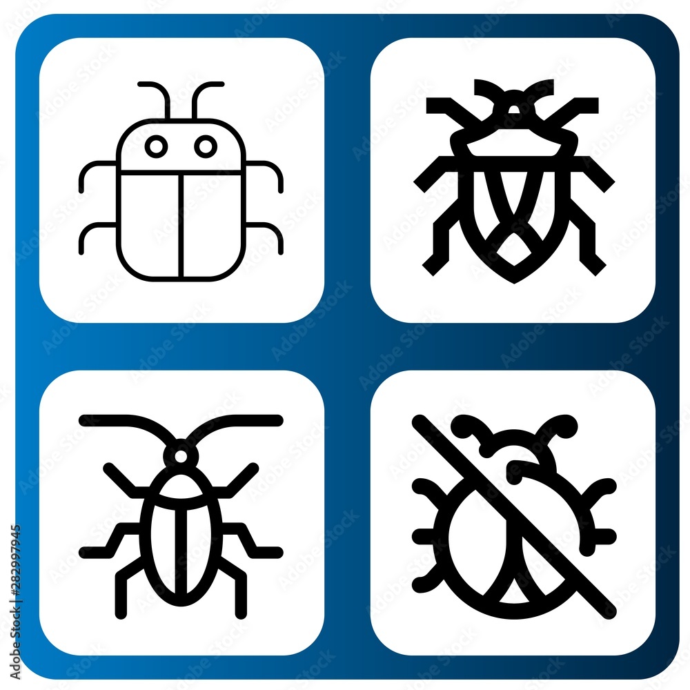 Set of mite icons such as Bug, Cockroach, No insects , mite Set of mite icons such as Bug, Cockroach, No insects , mite