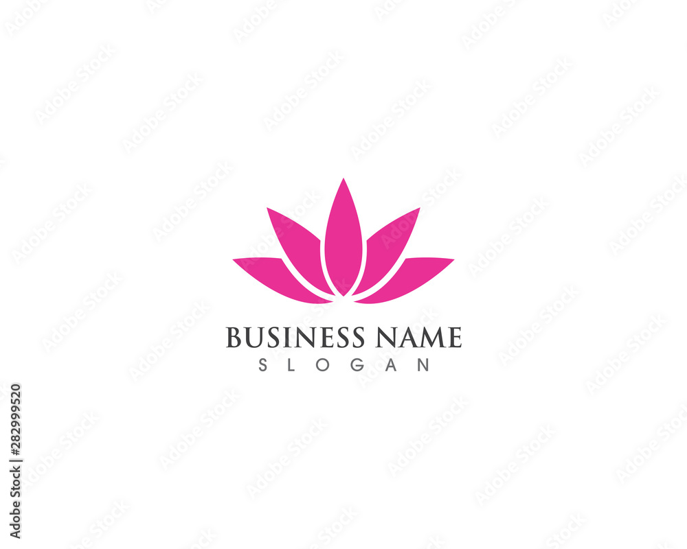Beauty lotus Vector flowers design logo Template icon Beauty lotus Vector flowers design logo Template icon