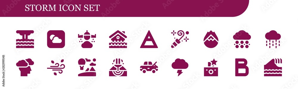 storm icon set storm icon set