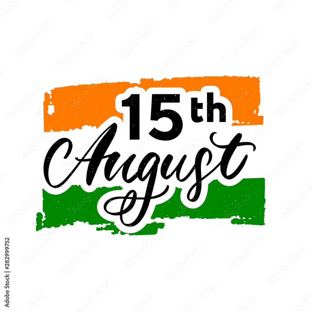 Happy Independence day India, Vector illustration, Flyer design for 15th August.