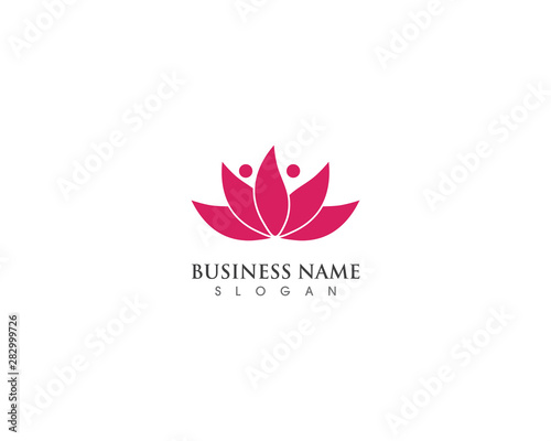 Beauty lotus Vector flowers design logo Template icon