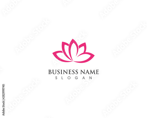 Beauty lotus Vector flowers design logo Template icon