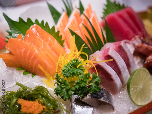 sashimi raw fish