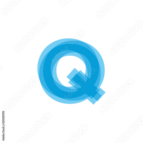 Initial Letters Q Logo Design Vector