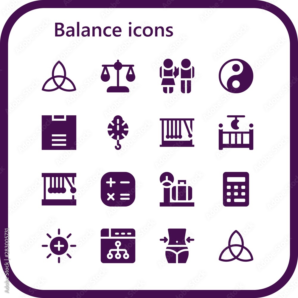 balance icon set balance icon set