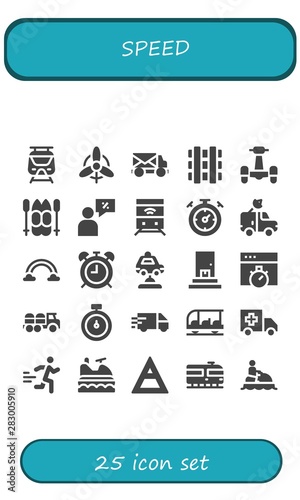 speed icon set