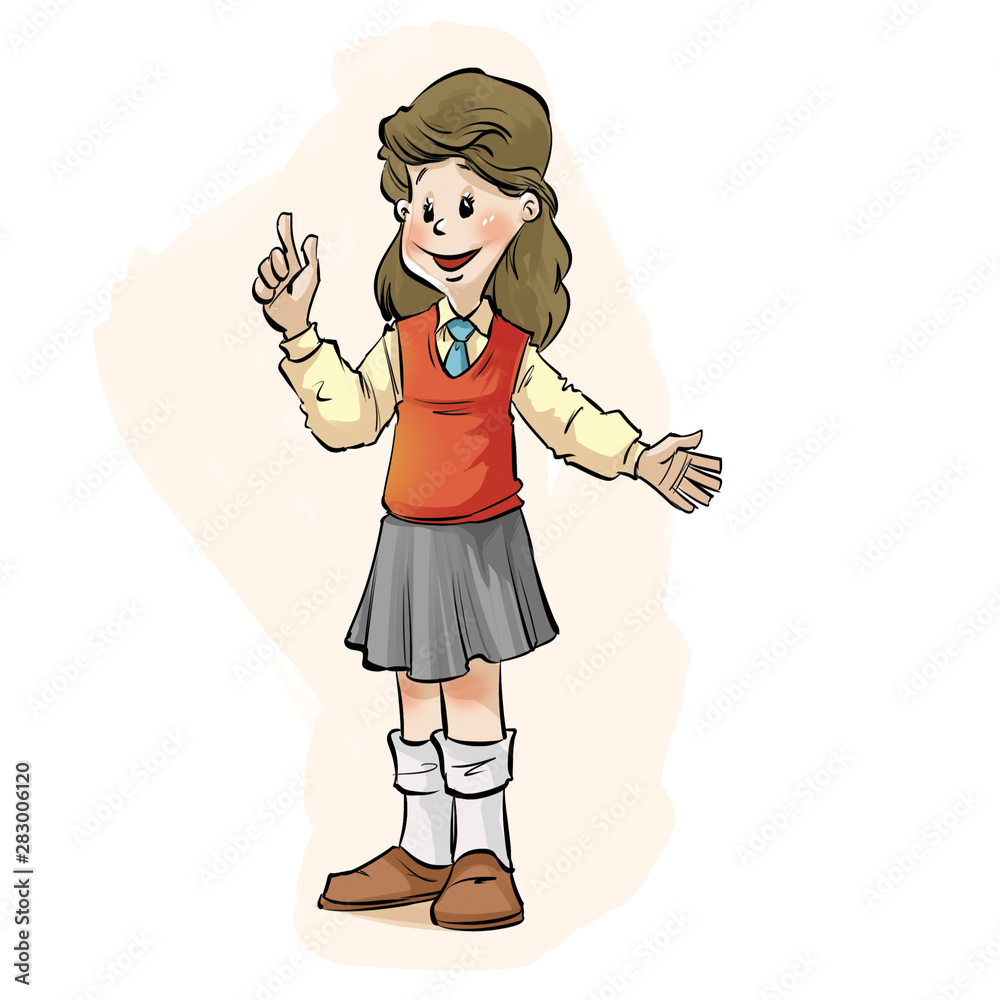 girl in student uniform girl in student uniform