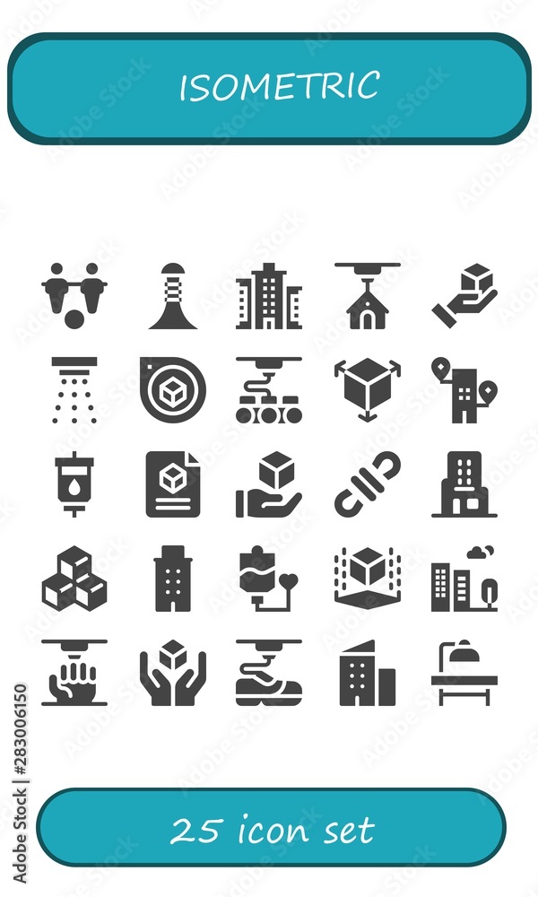 isometric icon set isometric icon set