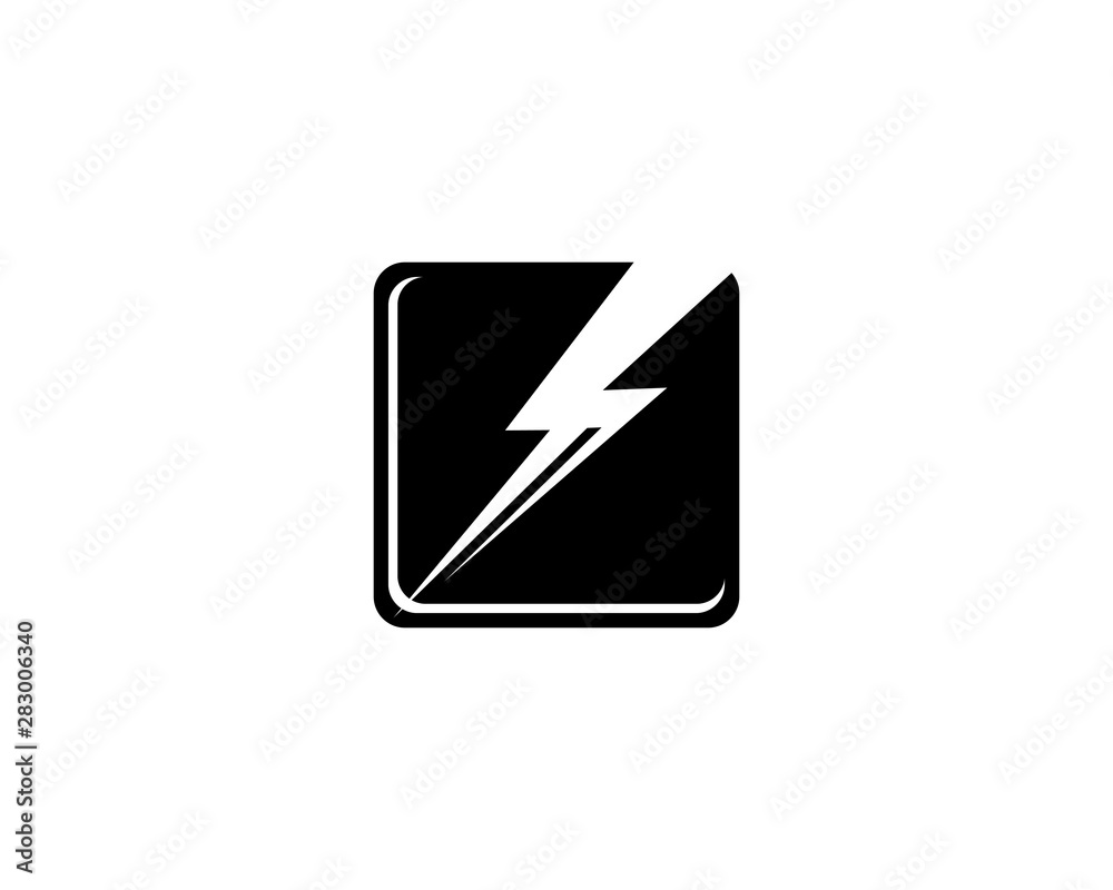 Power Lightning Logo Template vector icon illustration design Power Lightning Logo Template vector icon illustration design