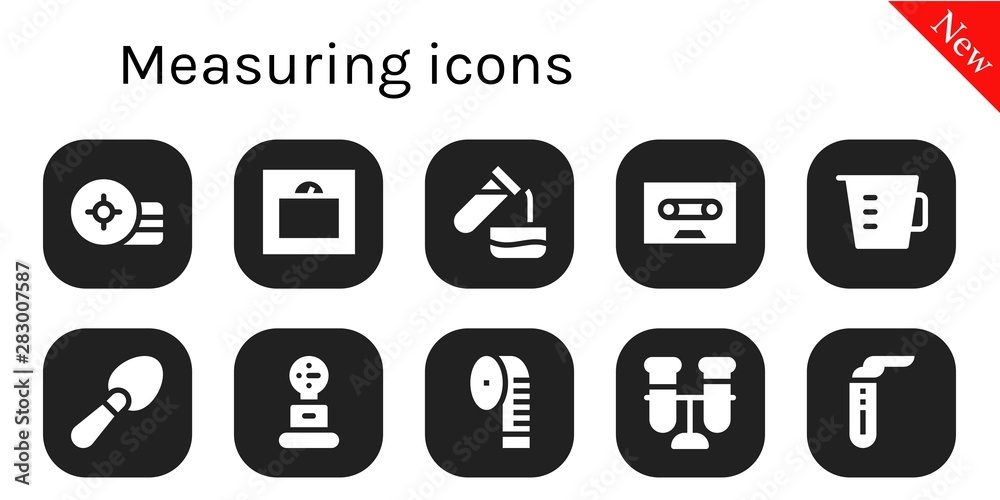 measuring icon set measuring icon set