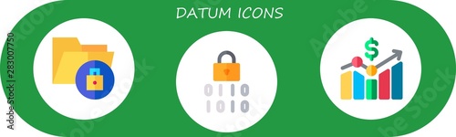 datum icon set