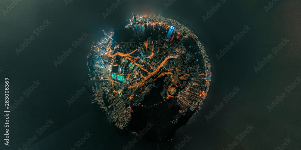 Φωτογραφία Panorama aerial view cityscape of Central District in Hong Kong