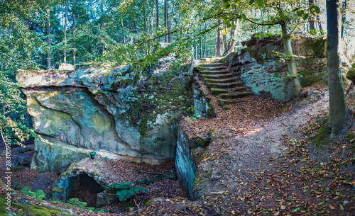 Ruin of castle Burgstall Gutenfels in Hassberge photo