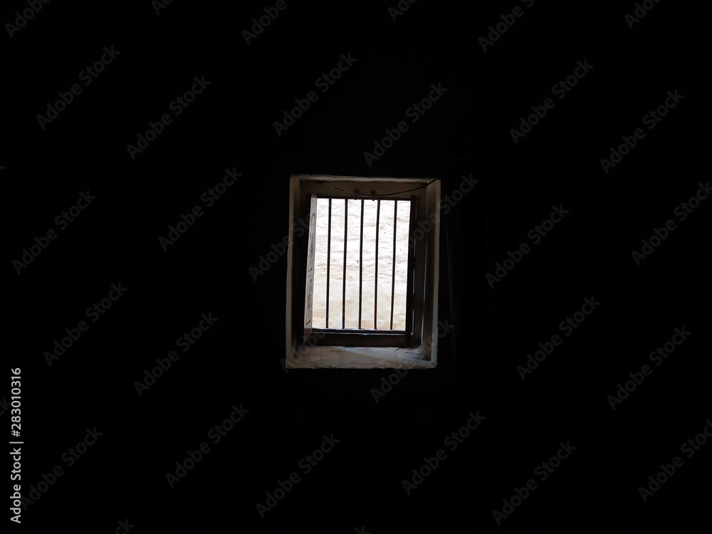 a open window in dark room and light is coming a open window in dark room and light is coming