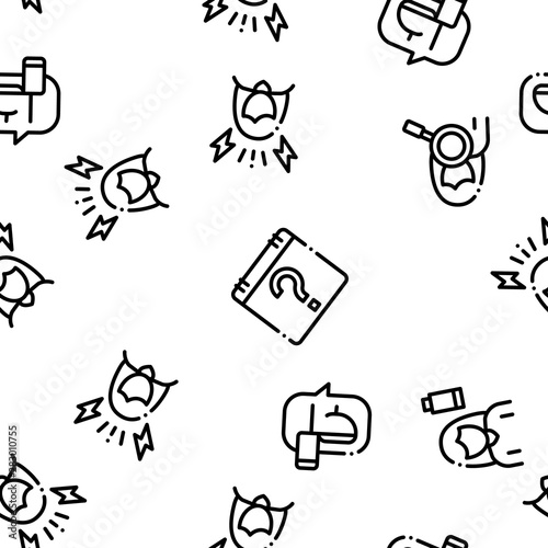Symptomps Of Pregnancy Seamless Pattern Vector. Fatigue And Nausea, Food Aversion And Frequent Urination, Constipation And Faintness Symptomps Of Pregnancy Illustration