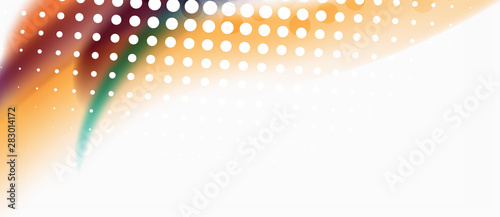Wallpaper Mural Trendy abstract wave blur pattern, multicolored lines on white background for wallpaper design. Colorful background vector. Creative vector element. Torontodigital.ca