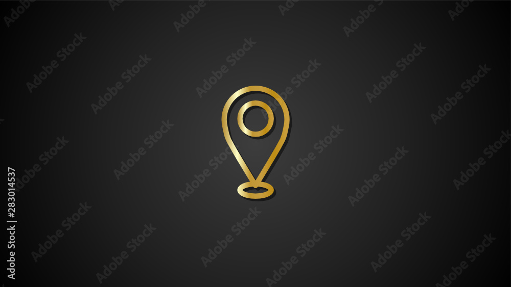 Gold Icon -Location- Gold Gradient Icons design for print, website and presentation Gold Icon -Location- Gold Gradient Icons design for print, website and presentation