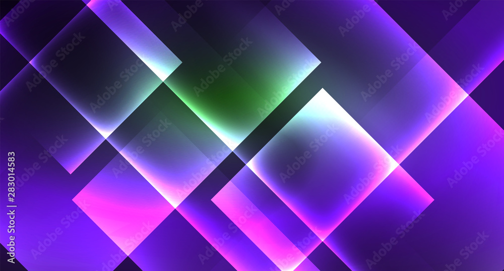 Neon geometric abstract background in hipster style on light background. Space retro design. Color geometric pattern. Square shape abstract background. Neon geometric abstract background in hipster style on light background. Space retro design. Color geometric pattern. Square shape abstract background.