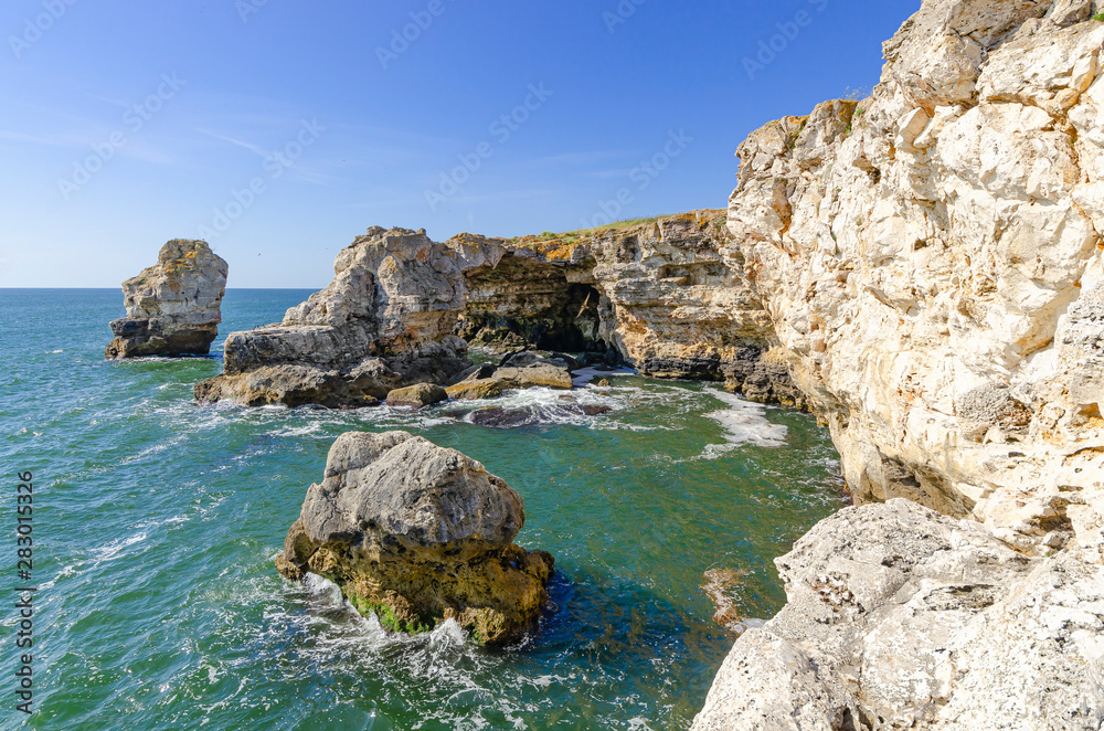 Rocky coast at Tyulenovo, Bulgaria