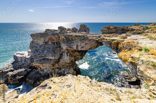 Fototapeta Rocky coast at Tyulenovo, Bulgaria