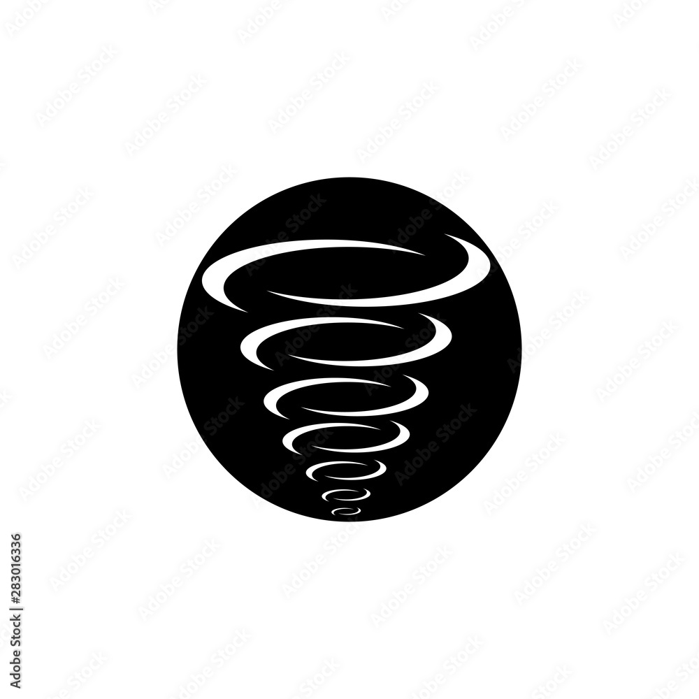 Tornado logo template symbol vector illustration design 