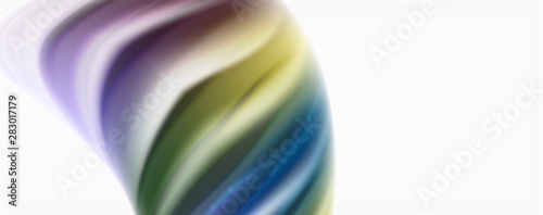 Glossy colorful liquid waves abstract background,, modern techno lines