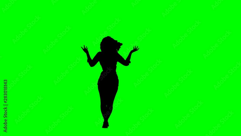 Erotic Dance Green Screen Silhouette Erotic Dance Green Screen Silhouette