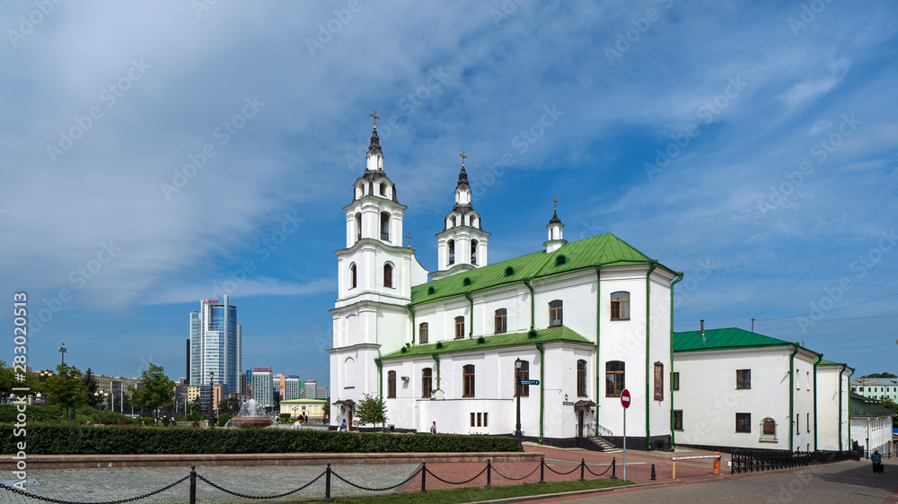 The Holy Spirit Cathedral in Minsk, the central cathedral of the Belarusian Orthodox Church.
