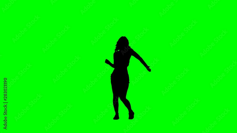 Hot Dance Silhouette Green Screen Hot Dance Silhouette Green Screen