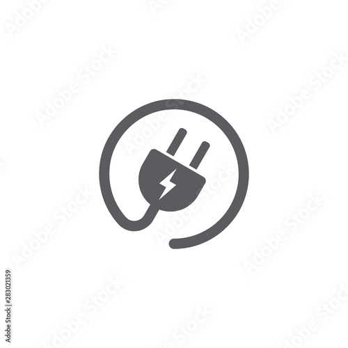 electric plug socket icon symbol vector design