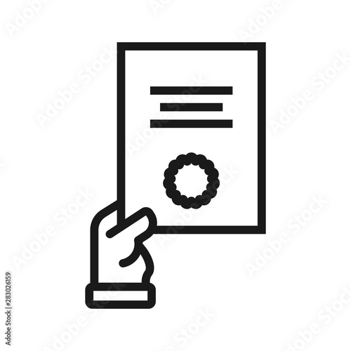 recipe - minimal line web icon. simple vector illustration. concept for infographic, website or app.