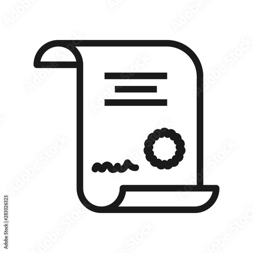 rebuke - minimal line web icon. simple vector illustration. concept for infographic, website or app.