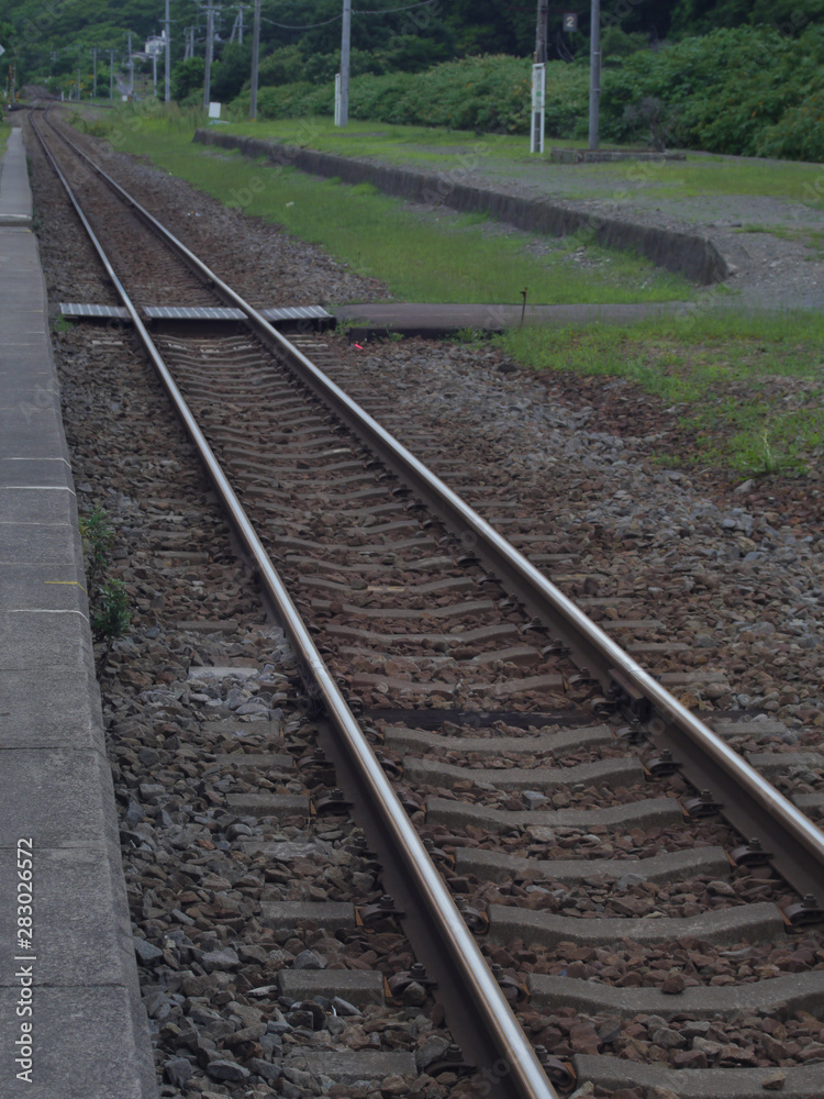 railroad tracks railroad tracks