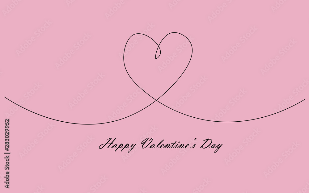Valentine day banner vector illustration
