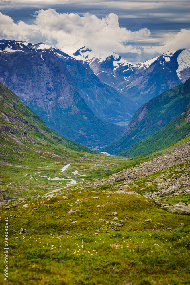 Mountains view from Gamle Strynefjellsvegen Norway