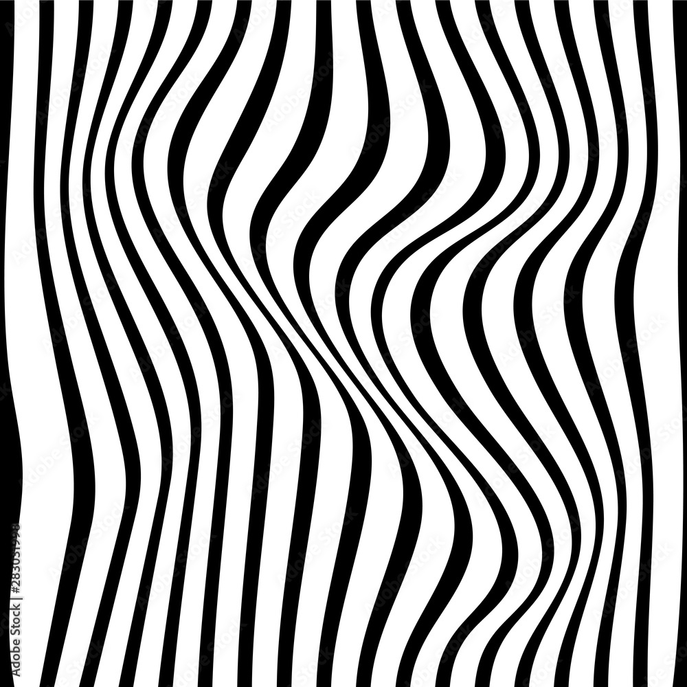 Pattern wavy zebra lines