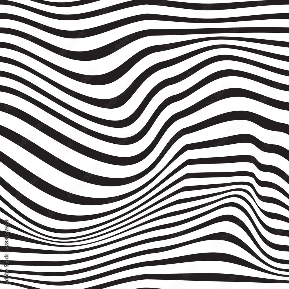 Pattern wavy zebra lines