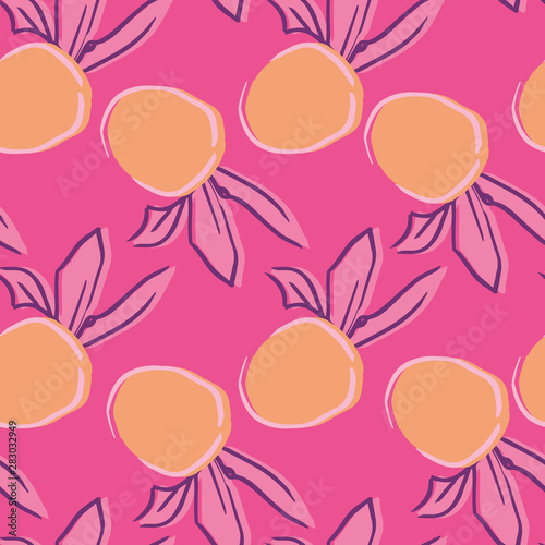 oranges orange vector seamless repeat pattern 