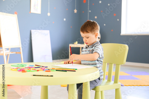 Little boy with autistic di...