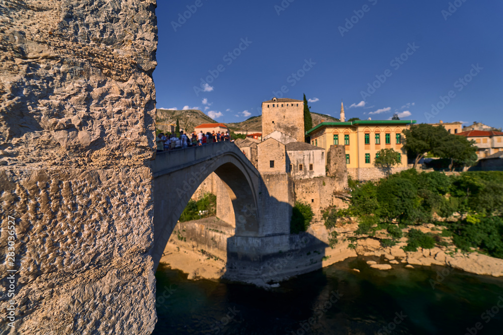 Mostar old bridge.Bosnia Herzegovina