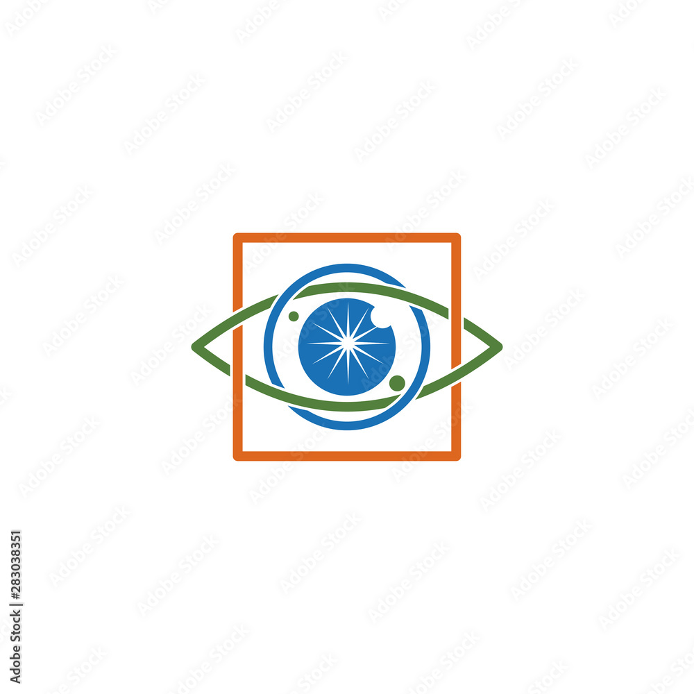 Eye care health logo design template vector icon Eye care health logo design template vector icon