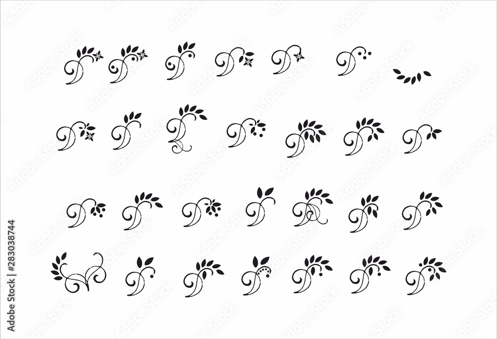 Decorative flower element Decorative flower element